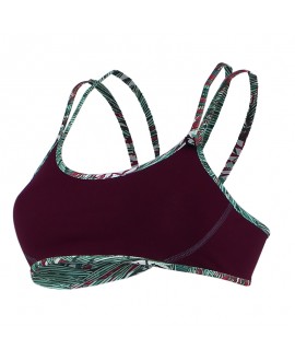 HAUT DE MAILLOT DE BAIN REVERSIBLE SHANI WATER DROP BACK JUNGLE MANIA KAKI