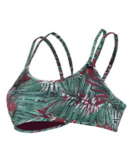 HAUT DE MAILLOT DE BAIN REVERSIBLE SHANI WATER DROP BACK JUNGLE MANIA KAKI