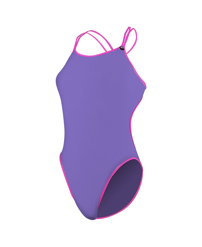 MAILLOT DE BAIN ENTRAINEMENT NATATION EVANS - LILA