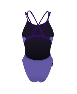 MAILLOT DE BAIN ENTRAINEMENT NATATION DOUBLE BRETELLES LAMIA REVOLUTIONAL LILA