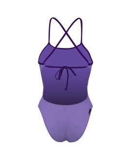MAILLOT DE BAIN ENTRAINEMENT NATATION DOS NOUES ALYN REVOLUTIONAL LILA