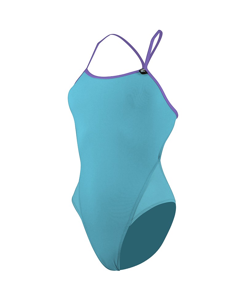 MAILLOT DE BAIN ENTRAINEMENT NATATION DOS NOUES ALYN REVOLUTIONAL BLEU CLAIR