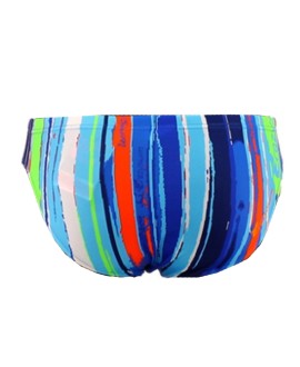 MAILLOT DE BAIN SLIP CRAZY STRIPES BLEU