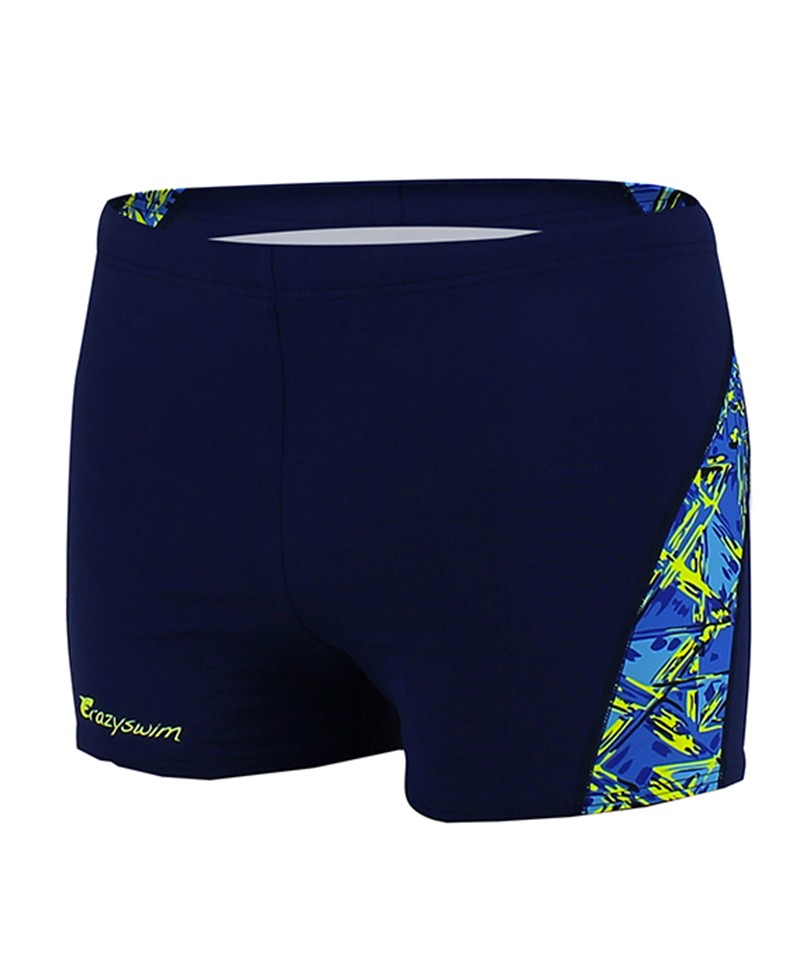 MAILLOT DE BAIN PANEL SHORT ANGARA DESIGN FLASHCROSS BLEU
