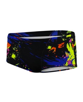 MAILLOT DE BAIN TRUNK PAINTBALL NOIR GARÇON